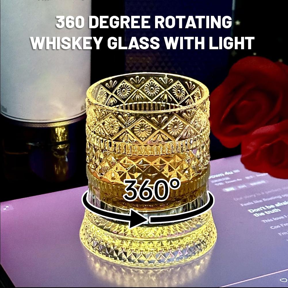 Wine In Beer Glass - 회전하는 위스키 잔, 독창적인 크리스탈 맥주잔,
