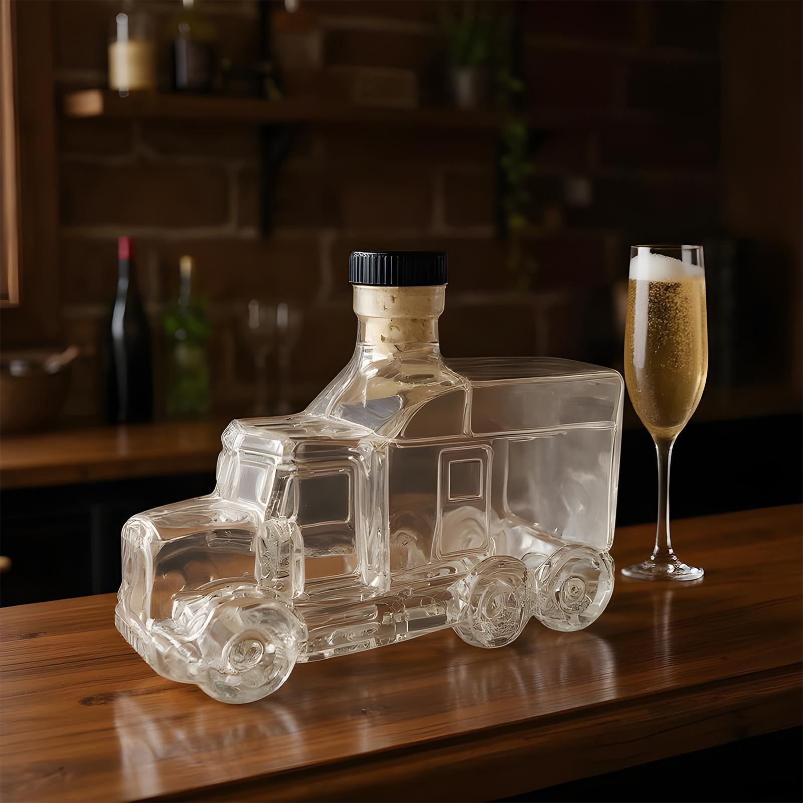 Wine Beer Truck - 375ml 장식용 병 디캔터 버번 디캔터