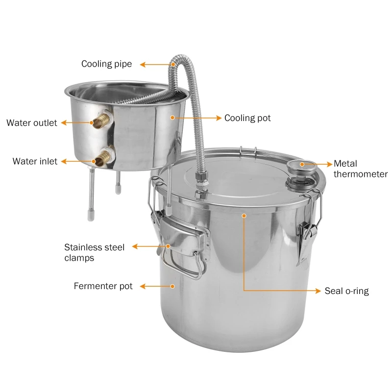 11L 알코올 증류기 병 DIY 달빛주 제조 장비 스테 - Wine Beer Distillation 리뷰 및 가격