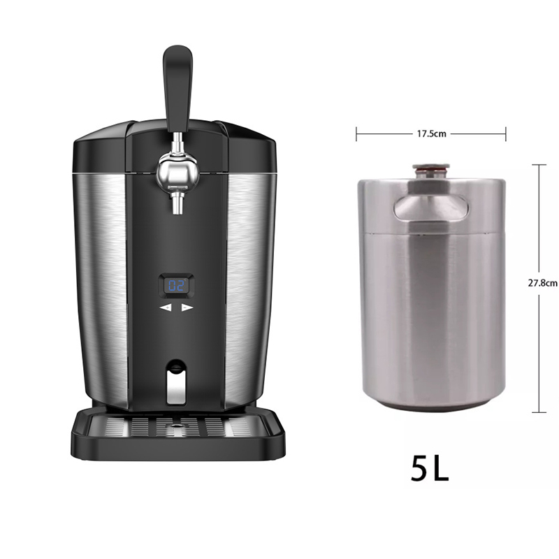 5L 케그 맥주 디스펜서, 휴대용 냉장 맥주 디스펜서, - Wine Beer Distillation 리뷰 및 가격