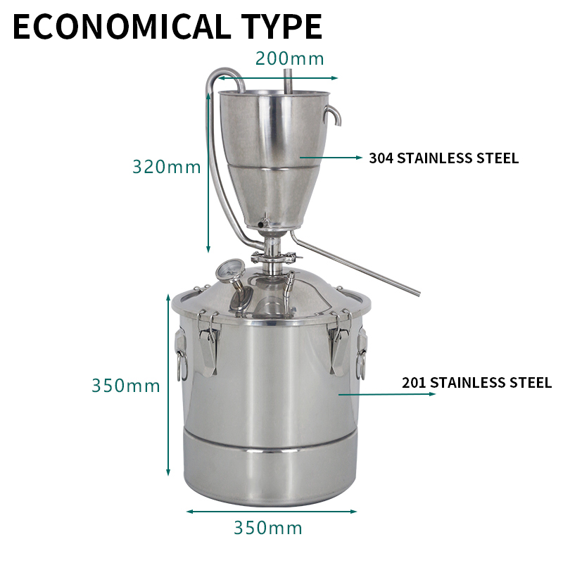 30L 스테인레스 스틸 물 알코올 증류기 위스키 와인  - Wine Beer Distillation 리뷰 및 가격
