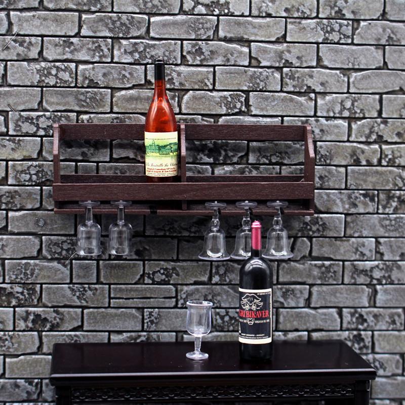 1세트 인형집 시뮬레이션 벽걸이 와인잔 랙 미니어처 디 - Wine Rack Wall Mount 리뷰 및 가격