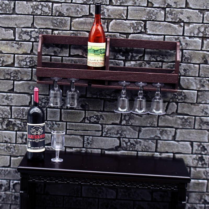 1세트 인형집 시뮬레이션 벽걸이 와인잔 랙 미니어처 디 - Wine Rack Wall Mount 리뷰 및 가격