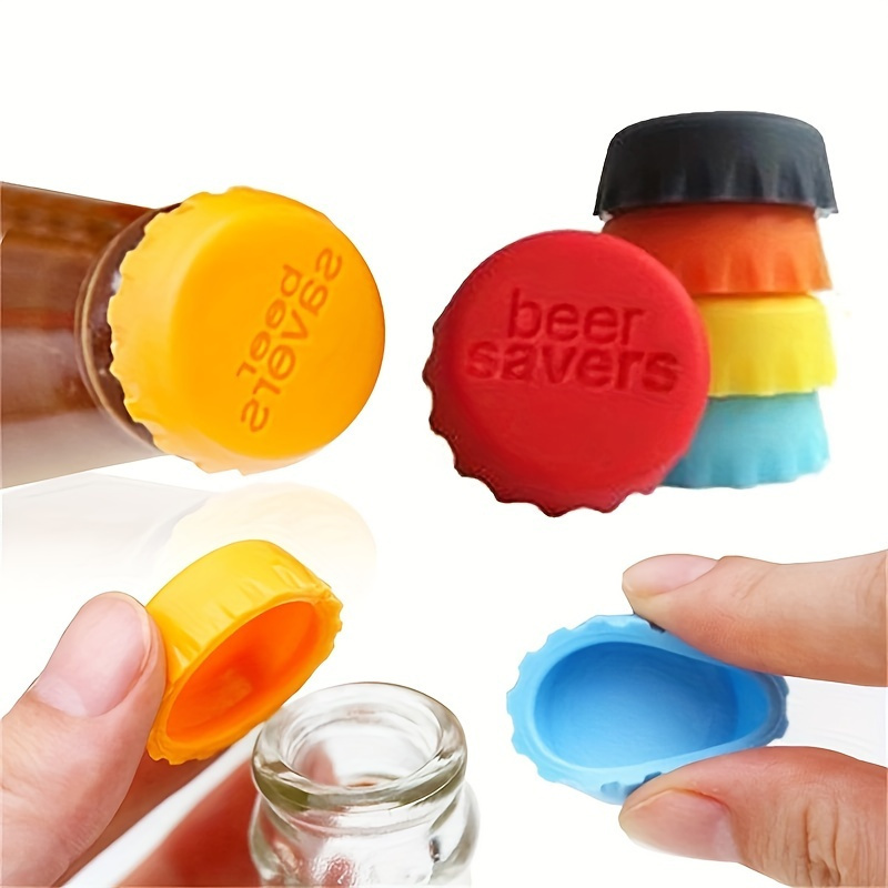6개 세트 재사용 가능한 실리콘 병뚜껑 - 맥주, 와인 - Wine Beer And More 리뷰 및 가격