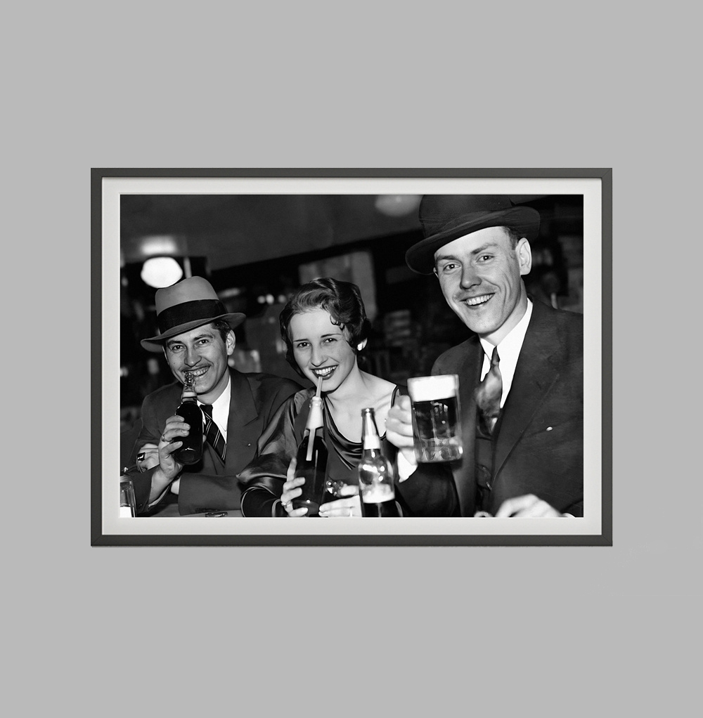 미국 금주 시대(1920년대)의 인쇄물, 흑백 빈티지  - Wine Beer Photo 리뷰 및 가격