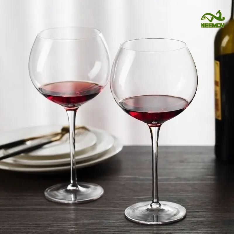 중년층 튤립 무늬 유리컵 레드 와인 하이 풋 글라스 인 - Wine Beer Foot 리뷰 및 가격