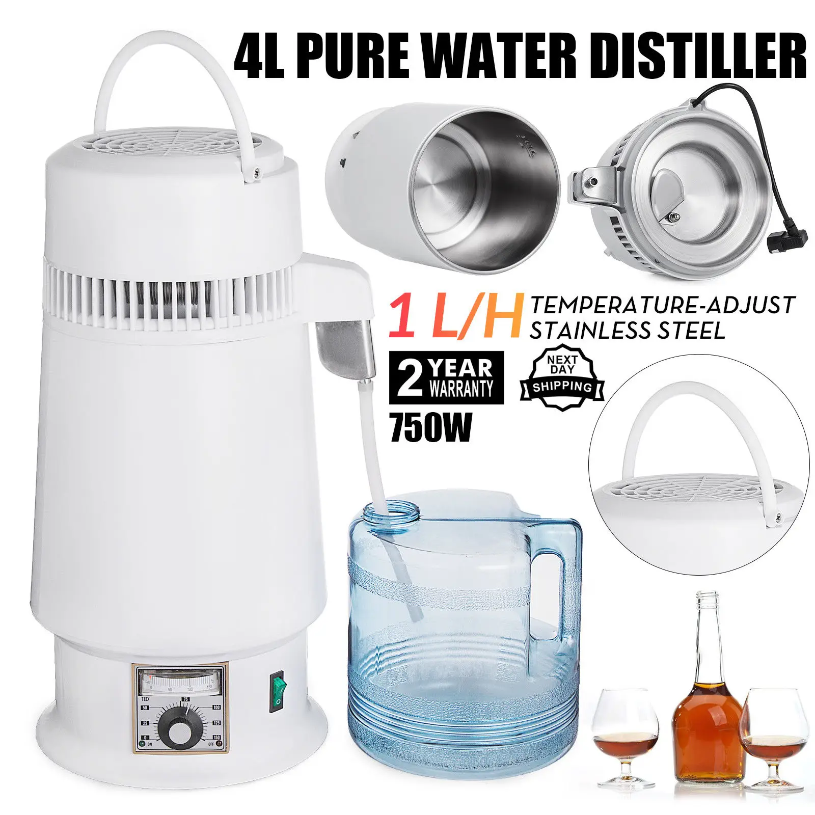 전기식 물 알코올 증류기 정수기 맥주 와인 제조용 카운 - Wine Beer Distillation 리뷰 및 가격