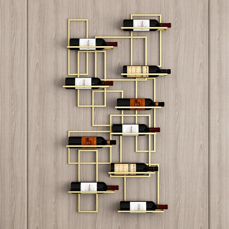 유럽 스타일 벽걸이 와인 랙 장식용 금색 금속 유리 걸 - Wine Rack Wall Mount 리뷰 및 가격